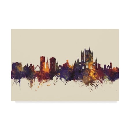 Michael Tompsett 'Lincoln England Skyline Iii' Canvas Art,22x32